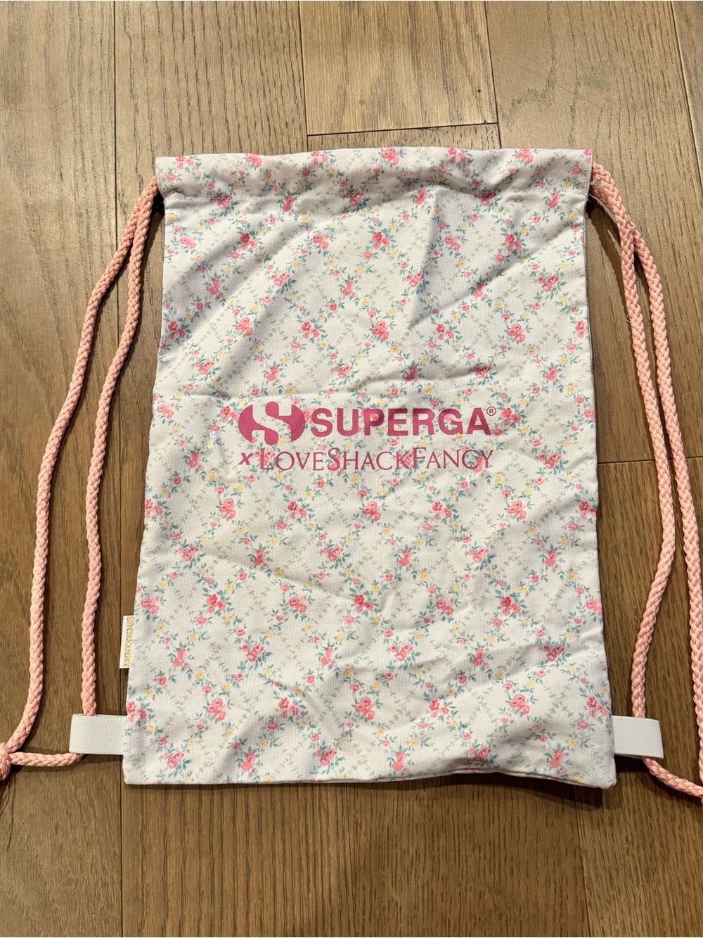 LoveShackFancy x Superga Floral Drawstring Backpack
